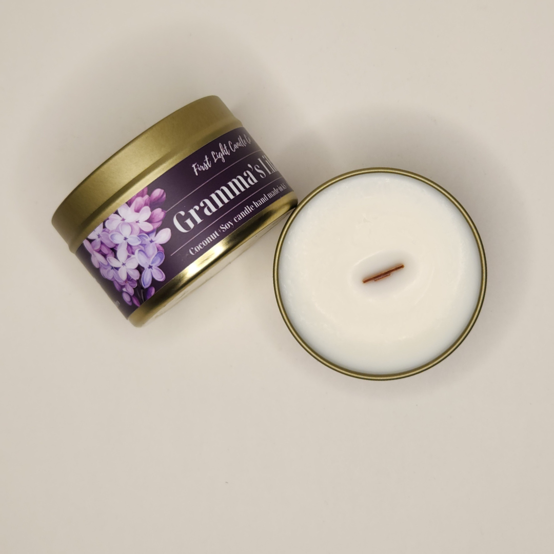 Gramma's Lilacs- 4 ounce Coconut Soy Candle