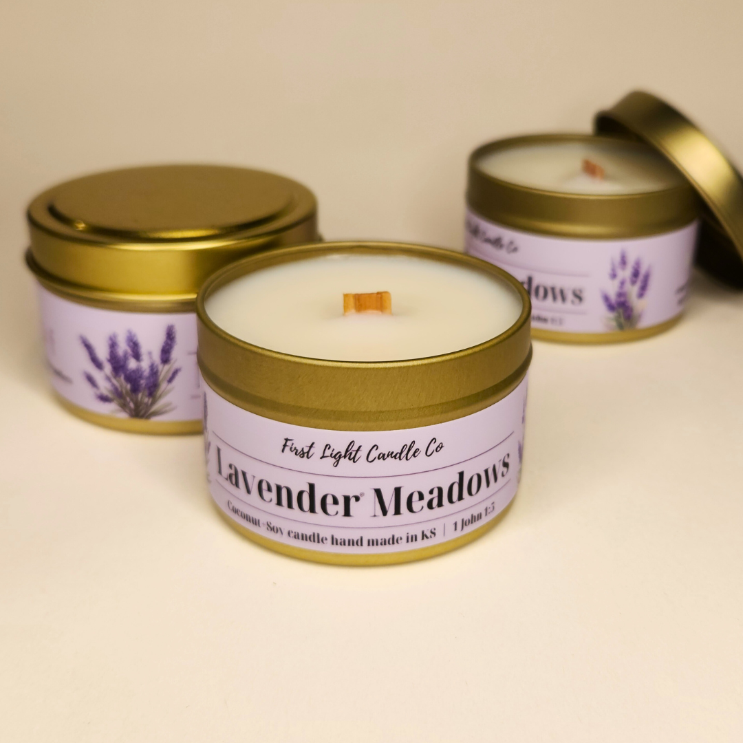 Lavender Meadows- 4 ounce Coconut Soy Candle