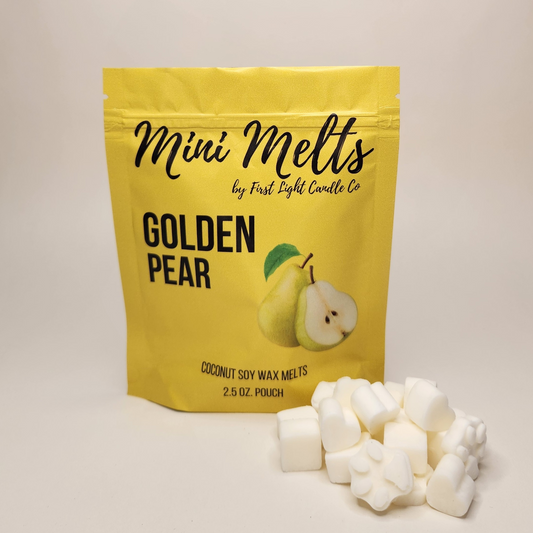 Mini Melts- Golden Pear 2.5 oz Coconut Soy