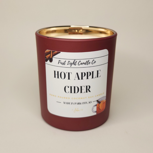 Hot Apple Cider - 8 Ounce Coconut Soy Candle