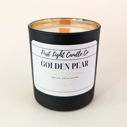 Golden Pear - 8 oz Coconut Soy Candle